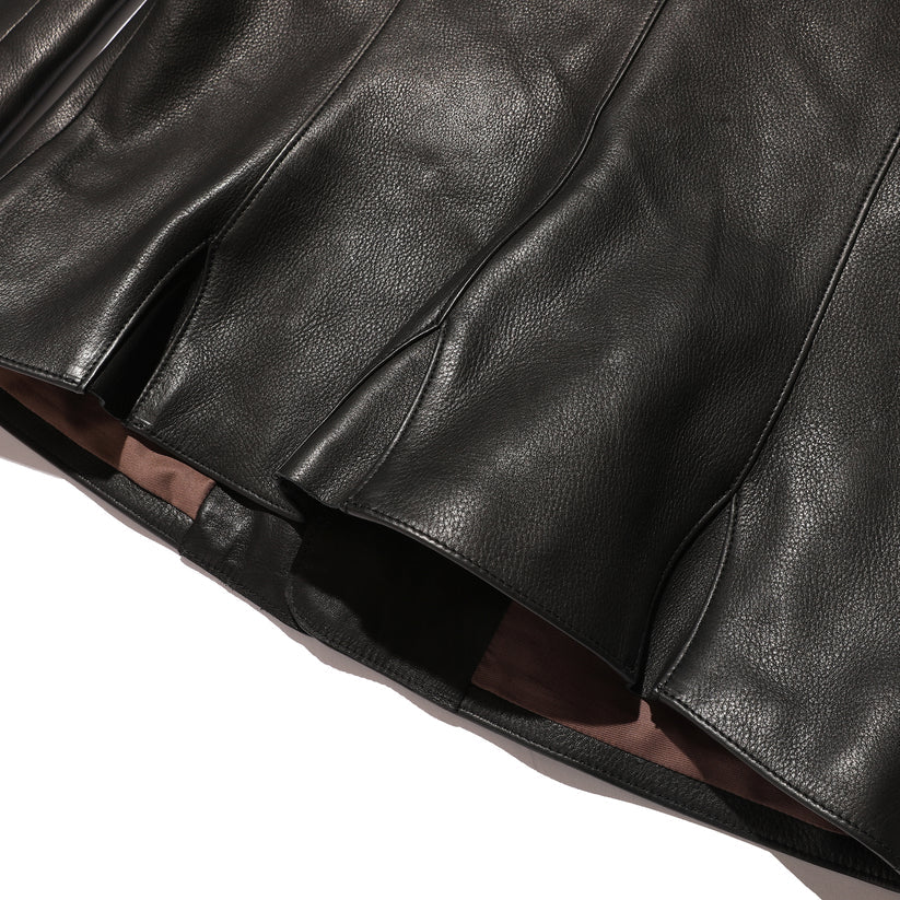 JELADO The 2 Monkeys Round-neck Leather Waistcoat【TM03430】