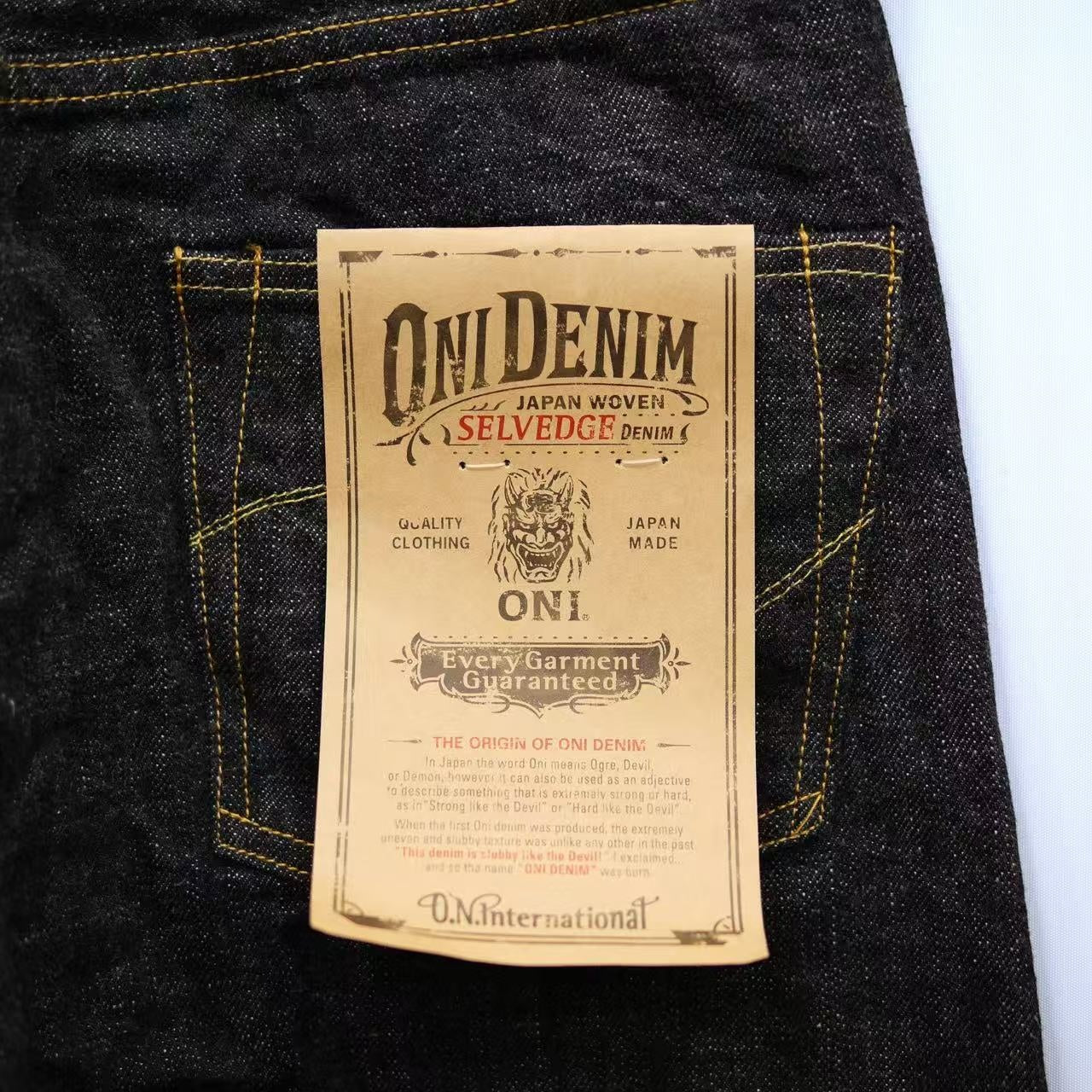 鬼デニム ONI DENIM ジャストライトストレート【ONI-270-LS13.5】