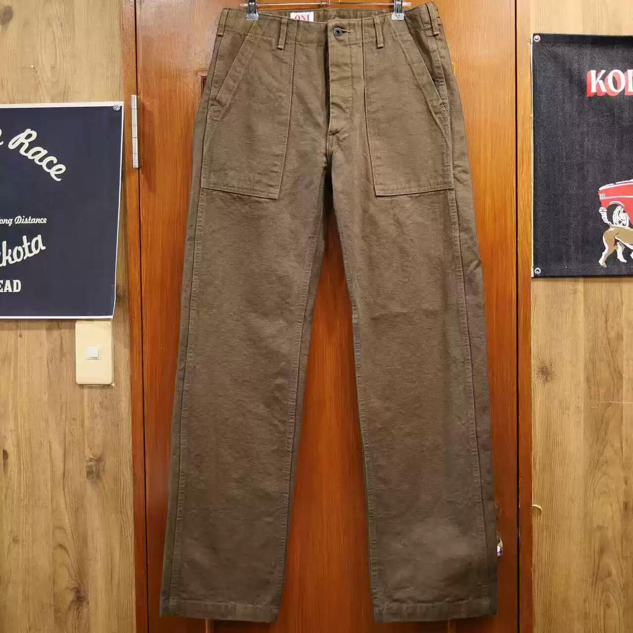 鬼デニム ONI DENIM【ONI-207HOX-BRK/OLB】 13oz.硫化ヘビーオックス ベイカーパンツ