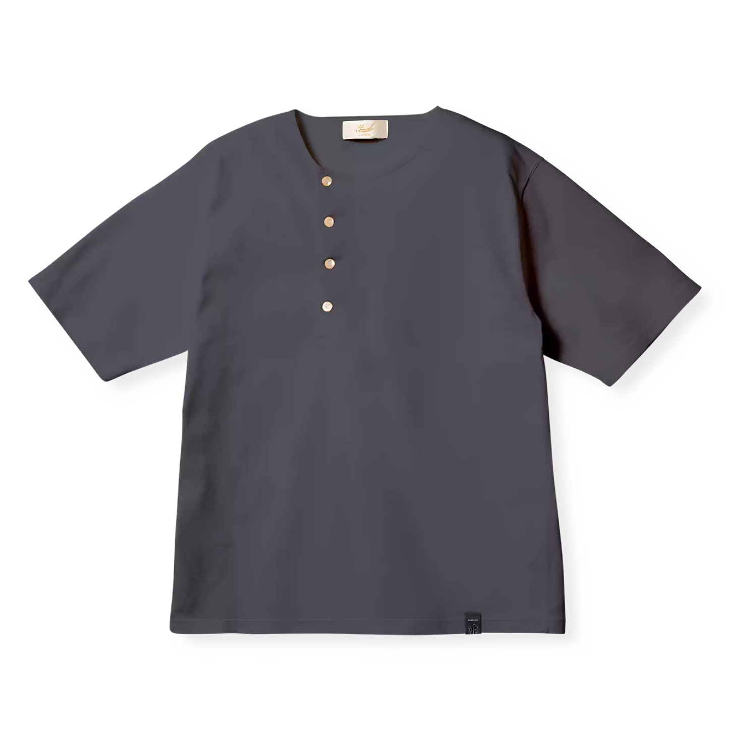 PREQUEL　C1016 Stiff Cotton Henley T-shirt  ヘンリーTシャツ