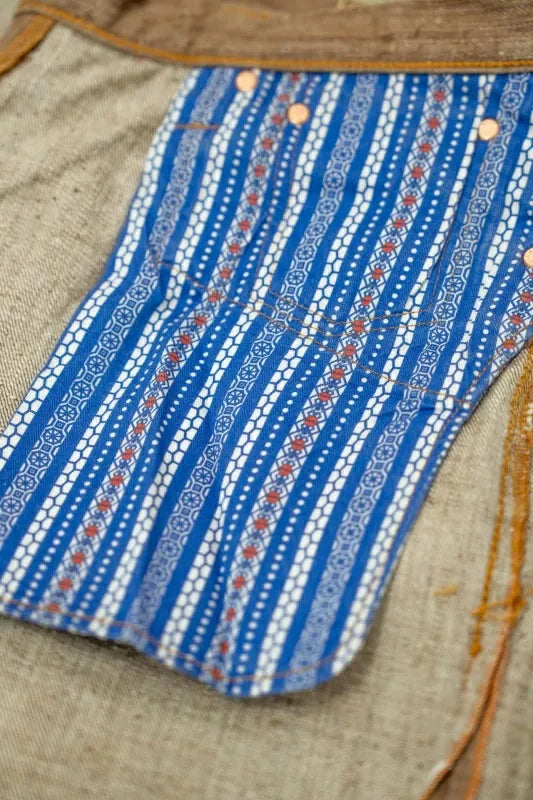 GRAPHZERO グラフゼロ【GZ-NPST-KAKI】　13oz 天然染めネップストレートジーンズ　柿渋
