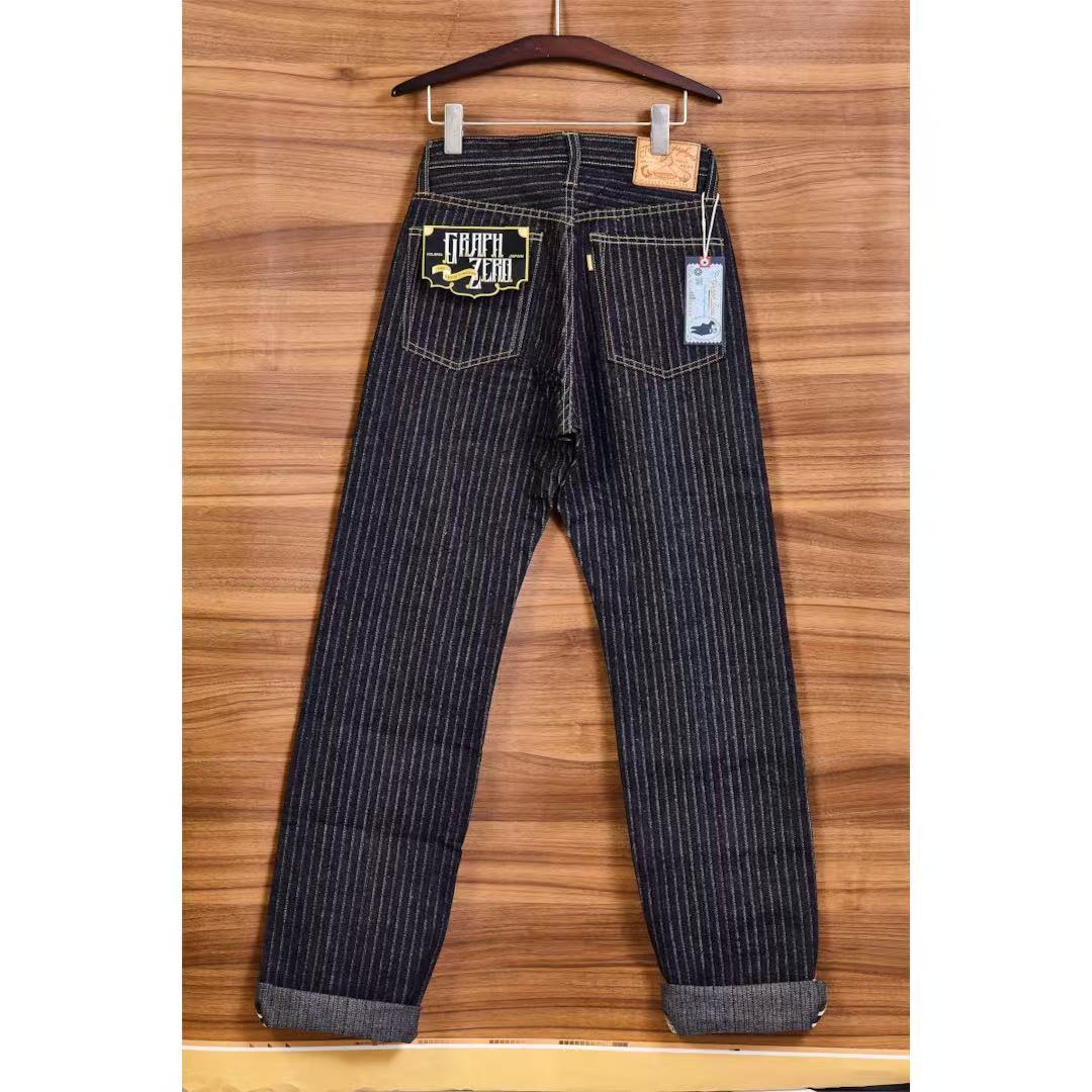 GRAPHZERO グラフゼロ 岡山ブランド 　針抜きストレートジーンズ OW【GZ-16ST-01】 16oz