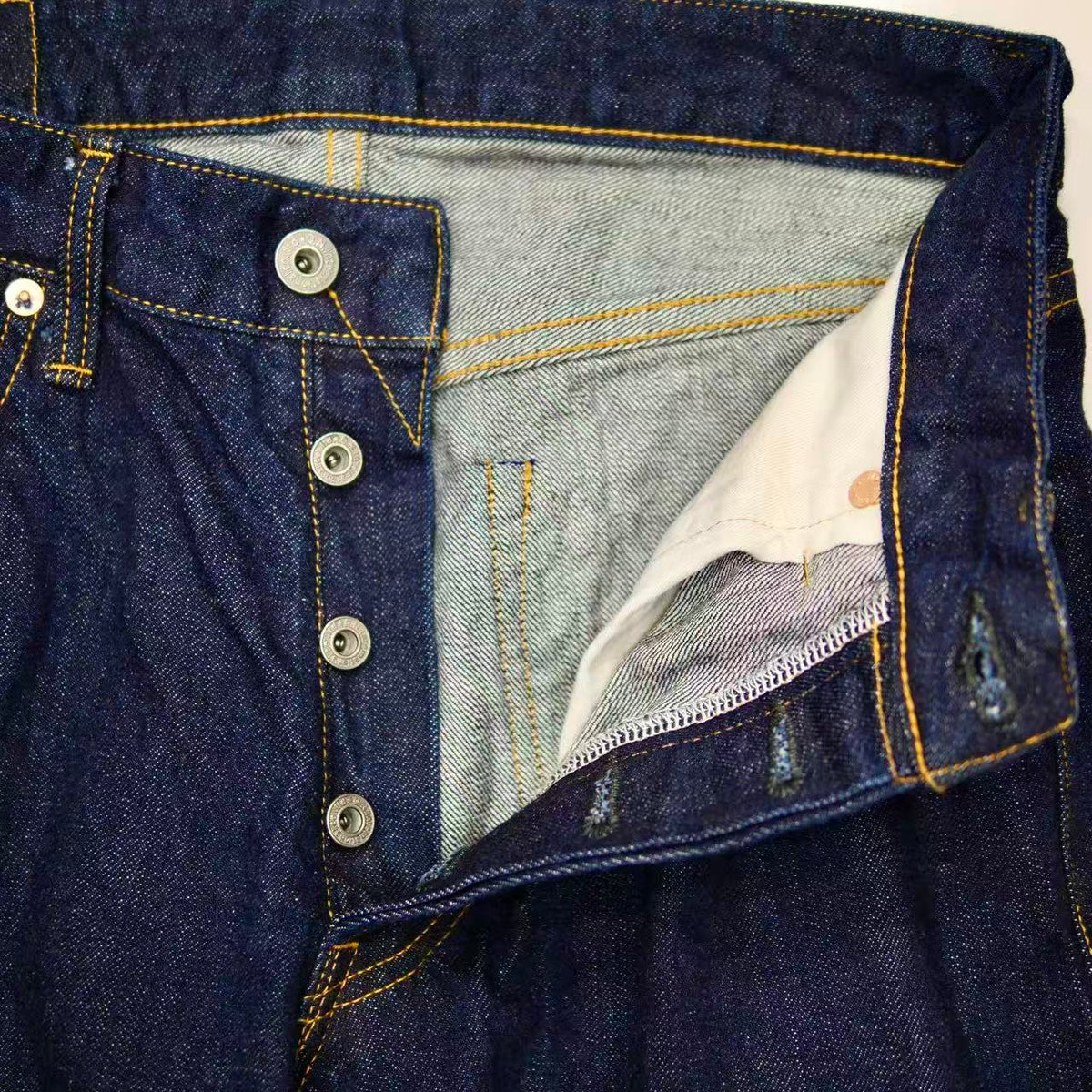 【レディース用】鬼デニム ONI DENIM １２ｏｚセルビッジデニム　ワイドストレート【L722-12Bwash】