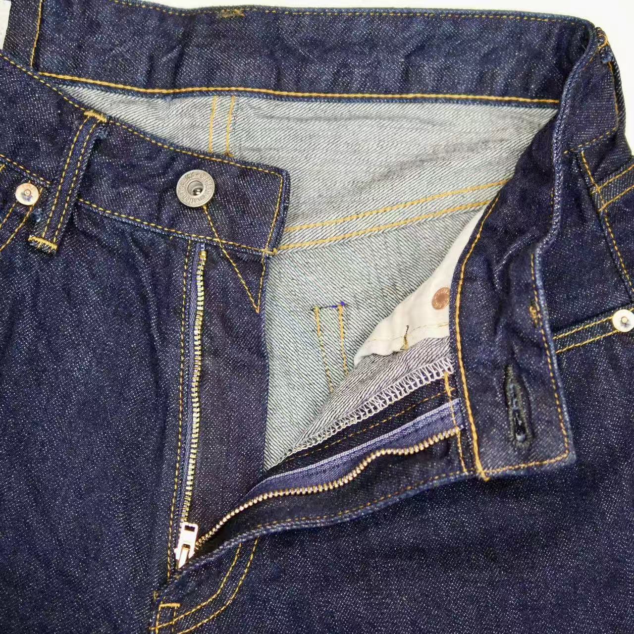 【レディース用】鬼デニム ONI DENIM １２ｏｚセルビッジデニム　ワイドストレート【L722-12Bwash】