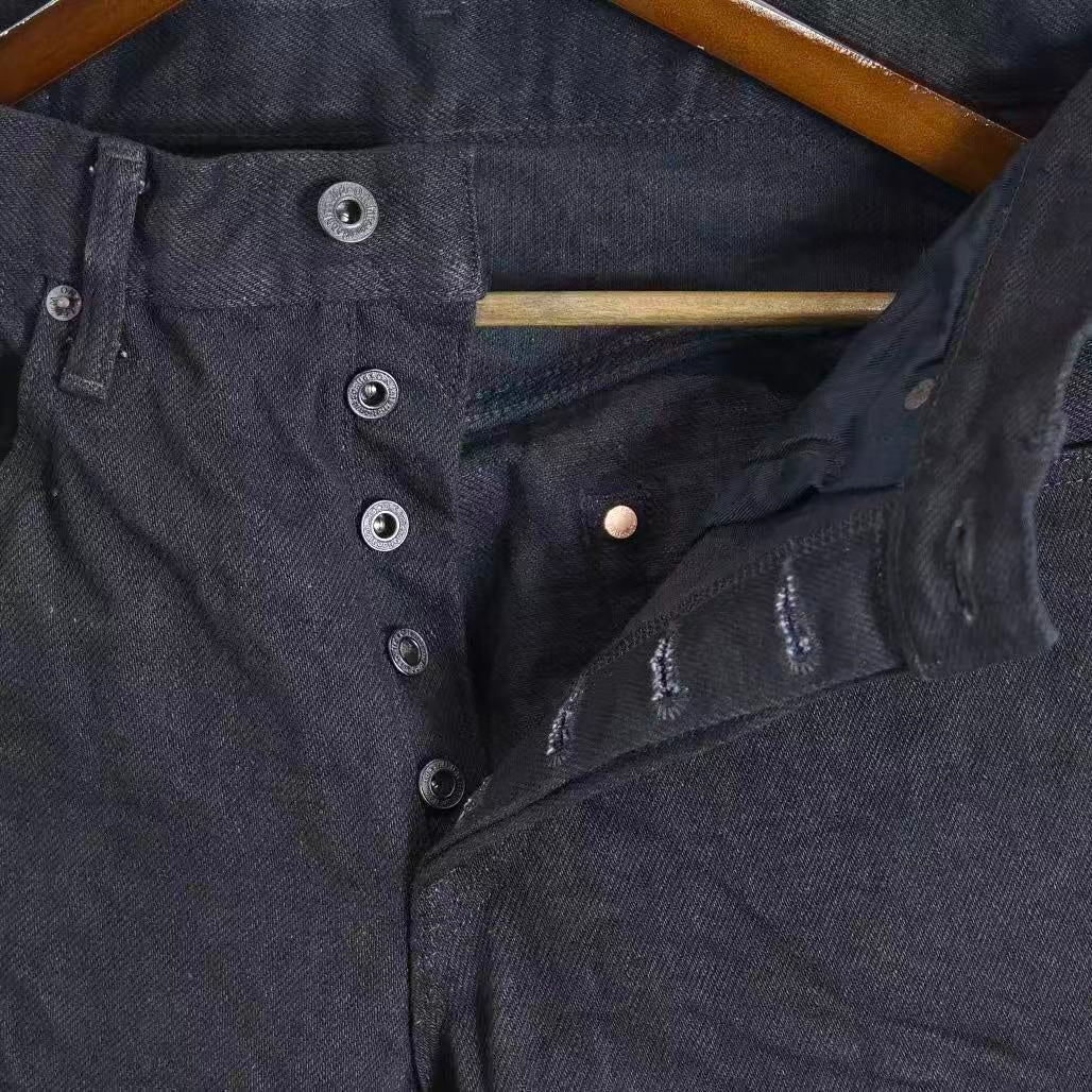 鬼デニム ONI DENIM 20ozワイドストレートジーンズ 【200ZR-BKBK】