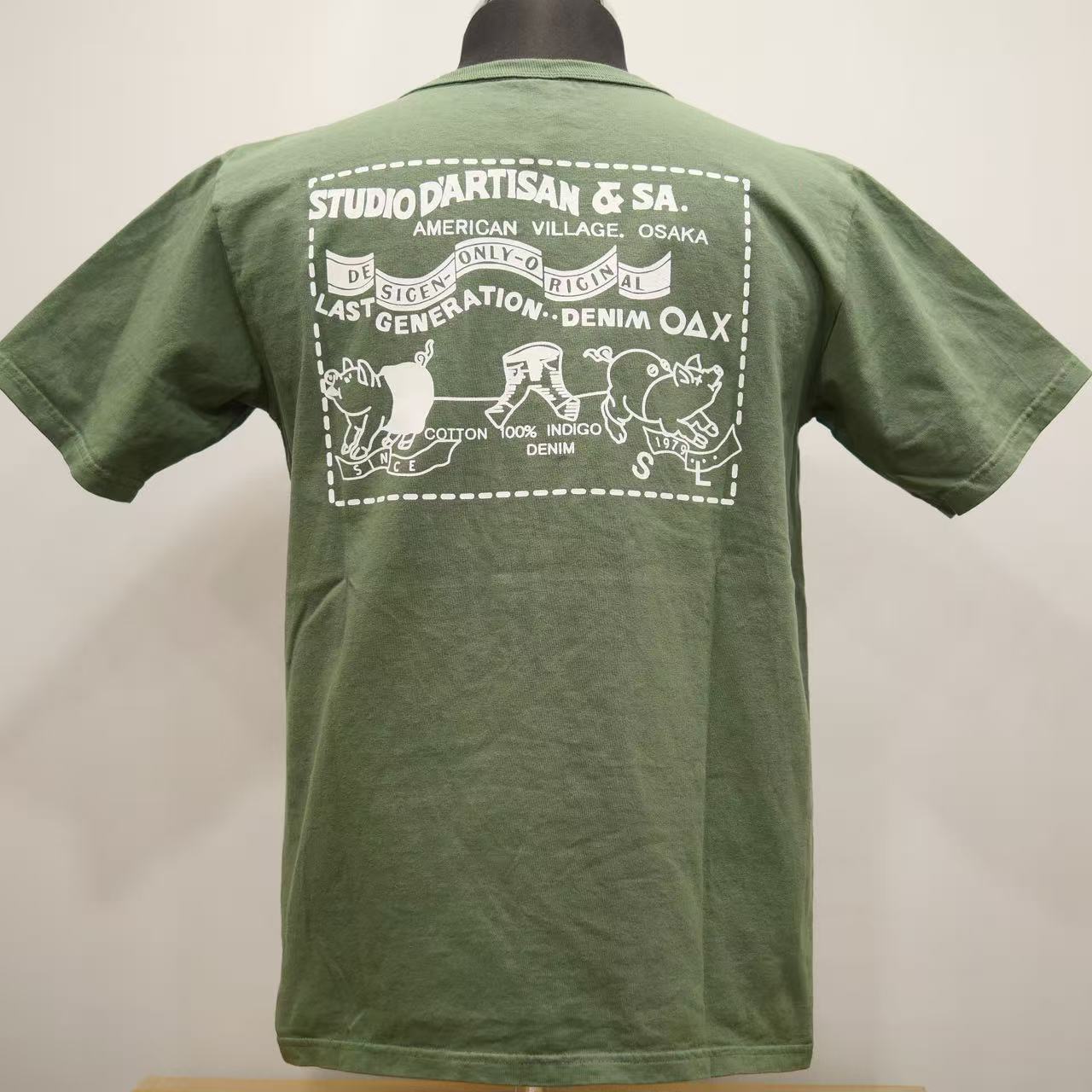 STUDIO D'ARTISAN - USAコットン定番プリントTシャツ【8235】
