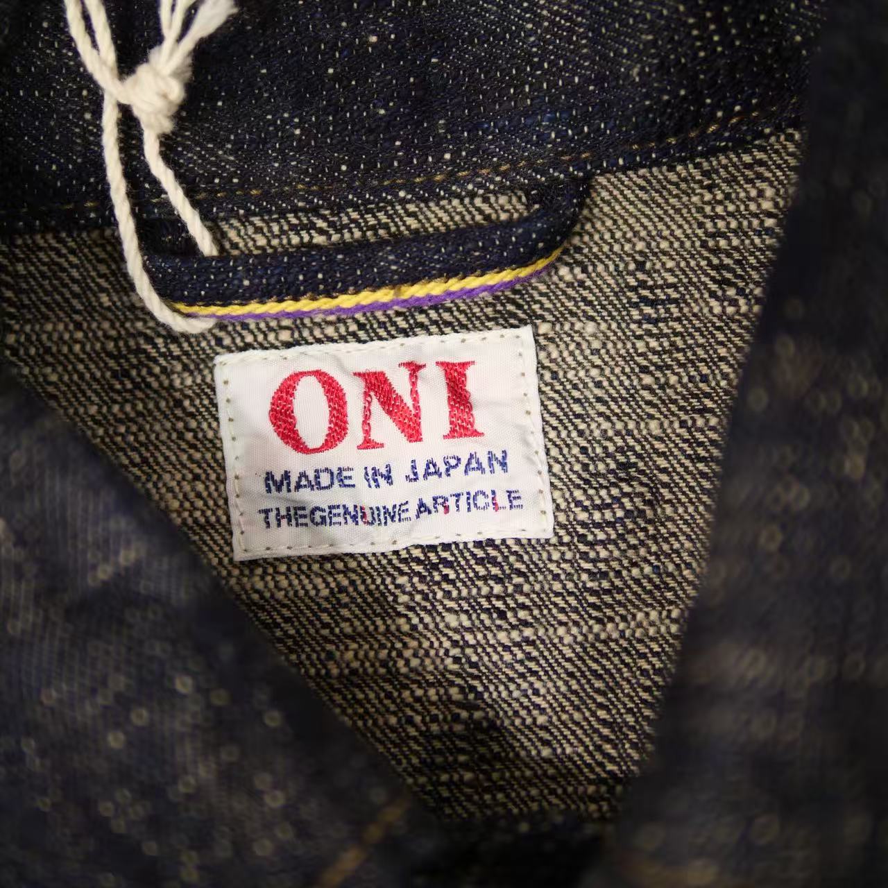 ONI DENIM 鬼デニム カバーーオールジャケット 17oz鬼絣デニム 03502-kasuri