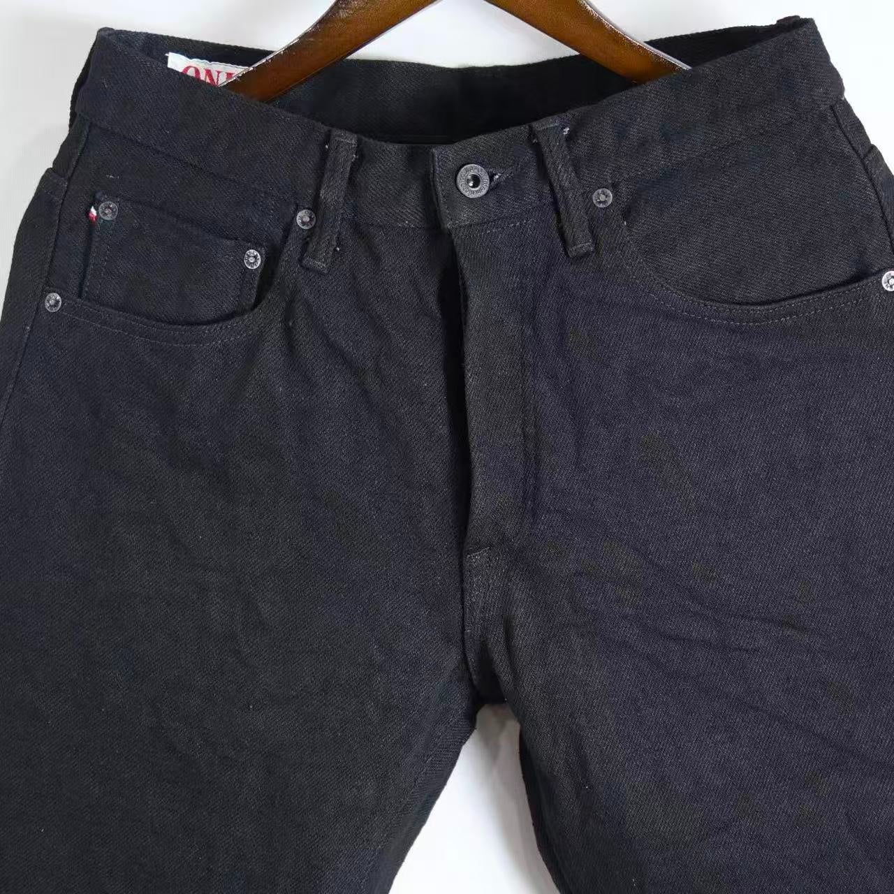 鬼デニム ONI DENIM 20ozワイドストレートジーンズ 【200ZR-BKBK】