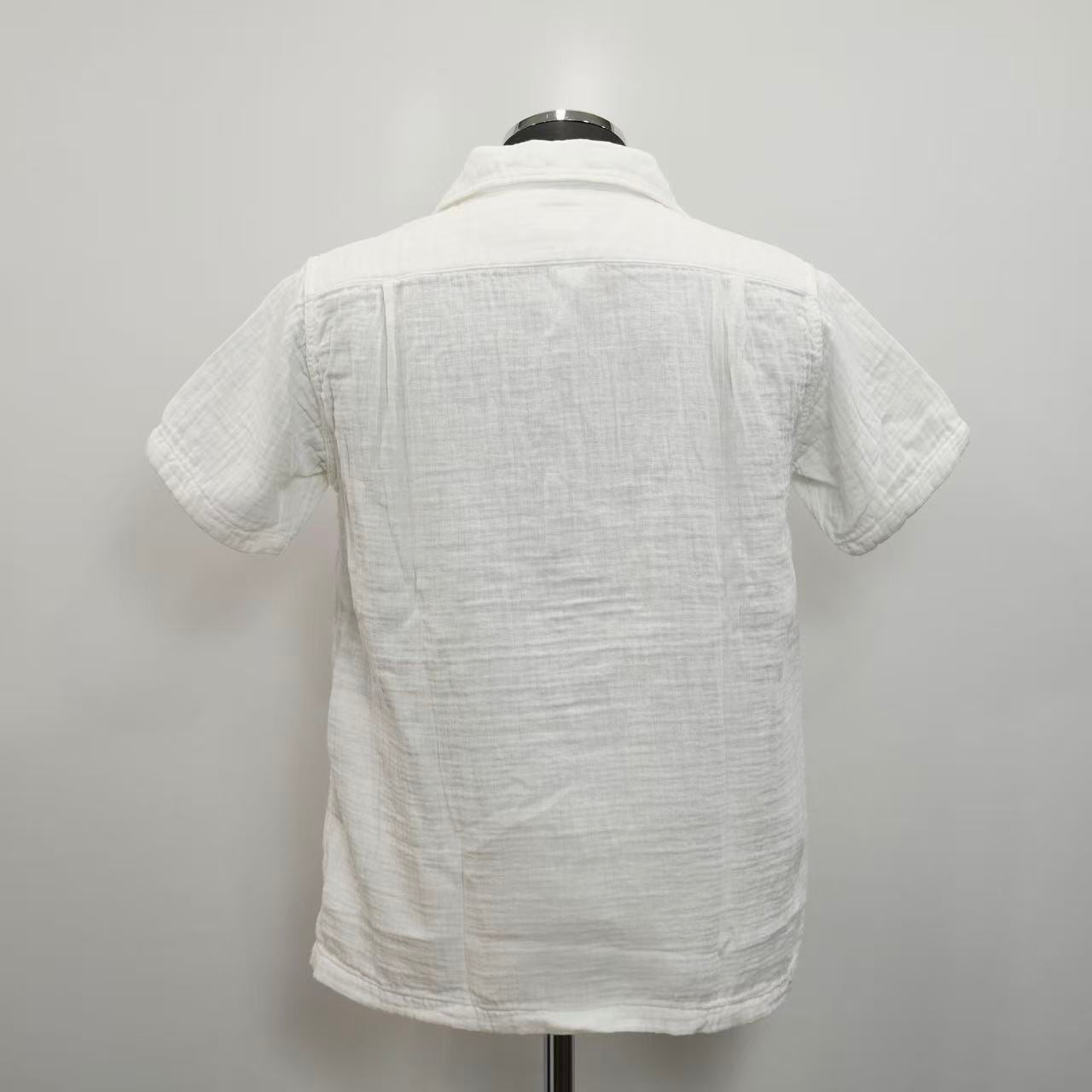 UES  ヘリンボーンダブルガーゼ半袖シャツ  552605
