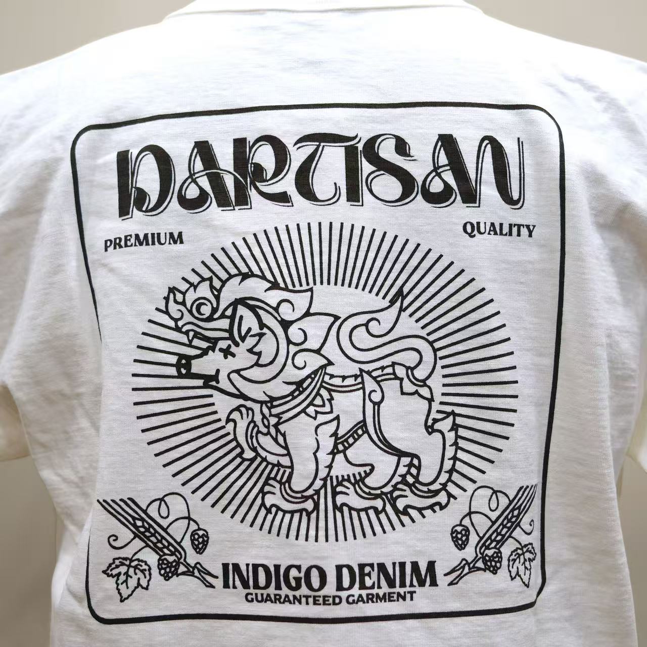 STUDIO D'ARTISAN  吊り編みプリントTシャツ【8179A】