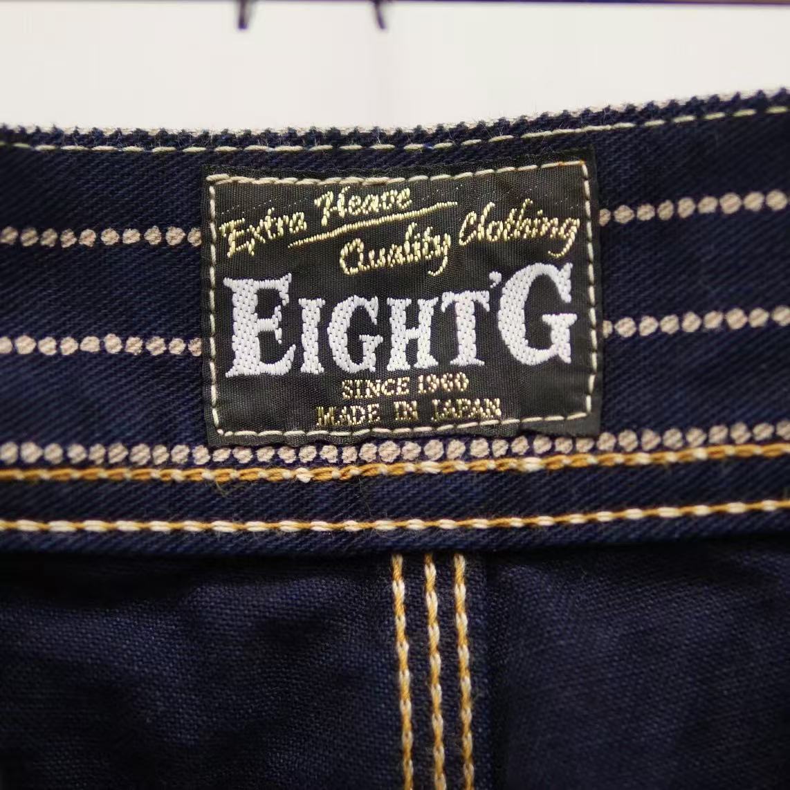 EIGHT-G(エイトジー) 11oz WABASH STRIPE WORK SHORT PANTS 8SP-16