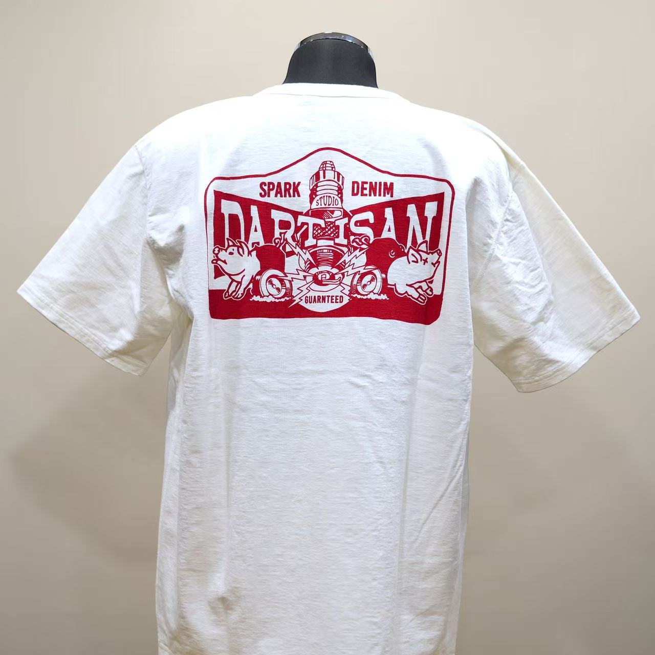 STUDIO D'ARTISAN  吊り編み 4本針フラットシーマ仕様 Tシャツ【8231A】
