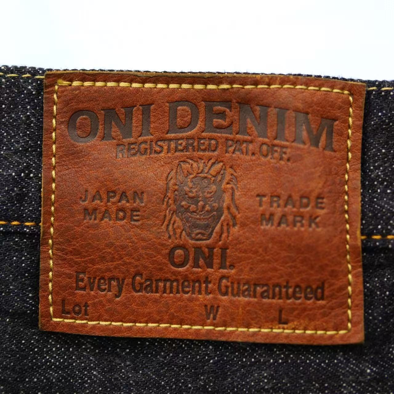 鬼デニム ONI DENIM 13.5oz. ロングスラブデニム スーパーワイドストレート ジーンズ ワンウォッシュ 【ONI-222-LS13.5】