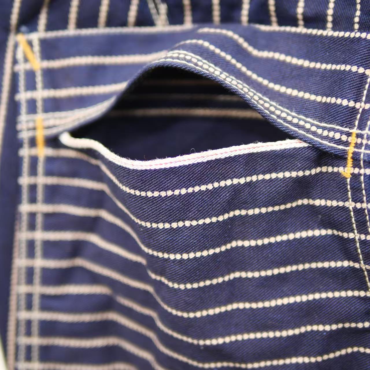 EIGHT-G(エイトジー) 11oz WABASH STRIPE WORK SHORT PANTS 8SP-16