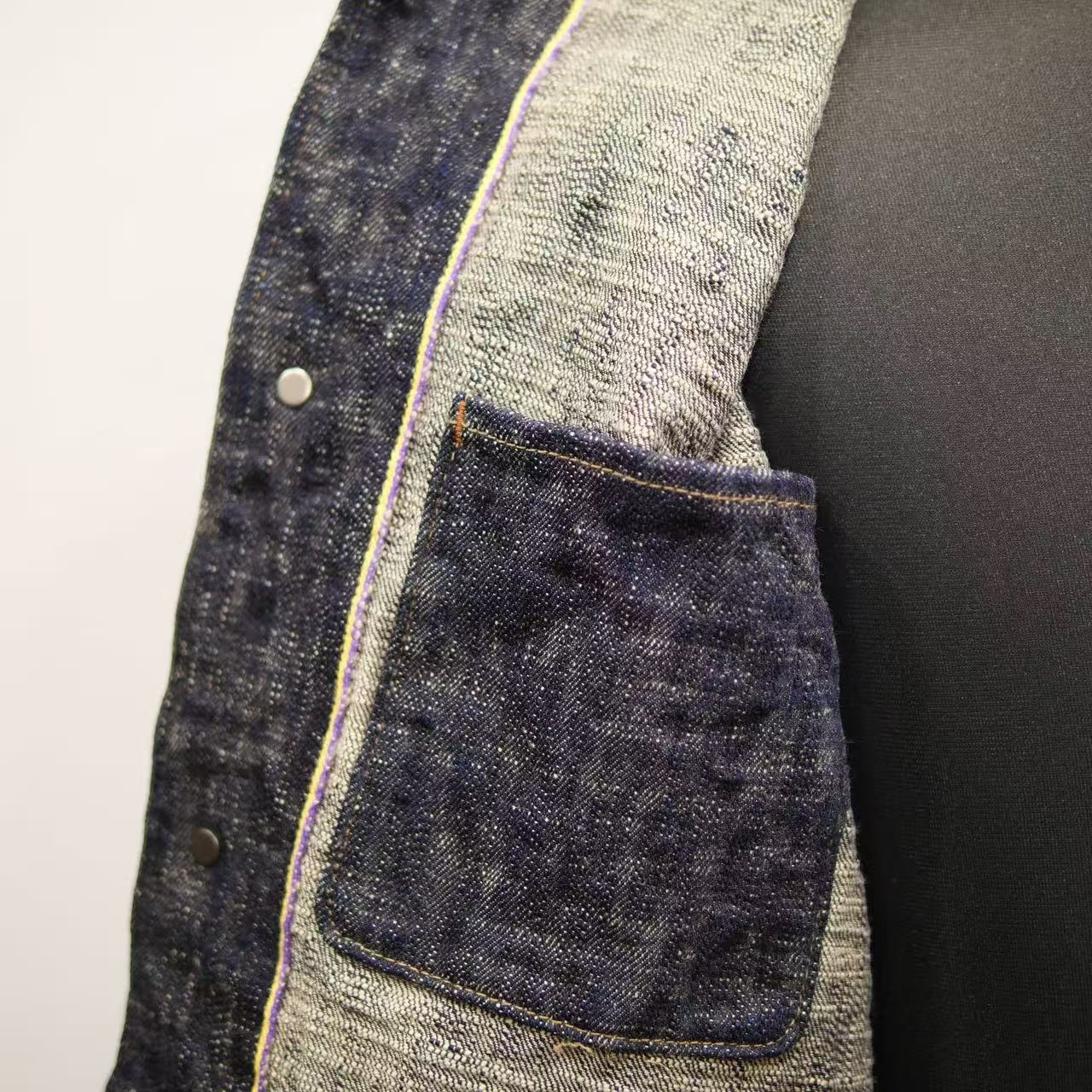 ONI DENIM 鬼デニム カバーーオールジャケット 17oz鬼絣デニム 03502-kasuri