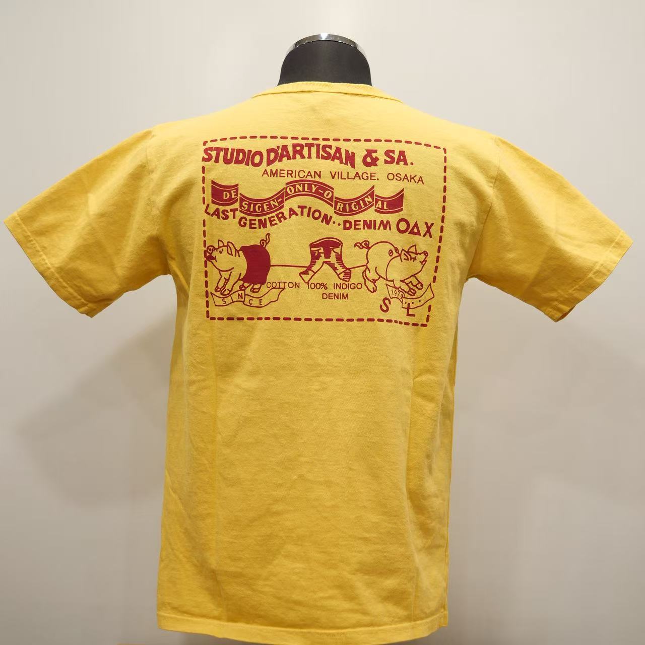 STUDIO D'ARTISAN - USAコットン定番プリントTシャツ【8235】