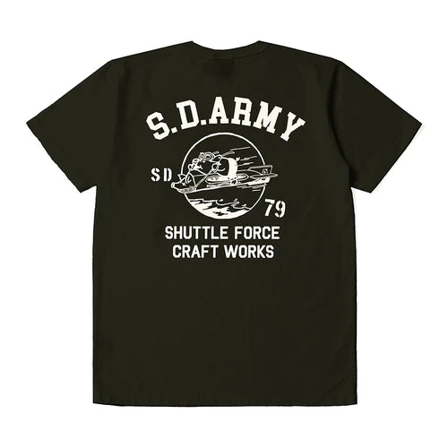 STUDIO D'ARTISAN　USAコットンプリントTシャツ【8182B】