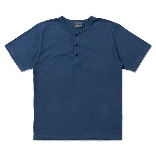 STUDIO D'ARTISAN  石川台吊編み天竺ヘンリーネックTシャツ【8205】