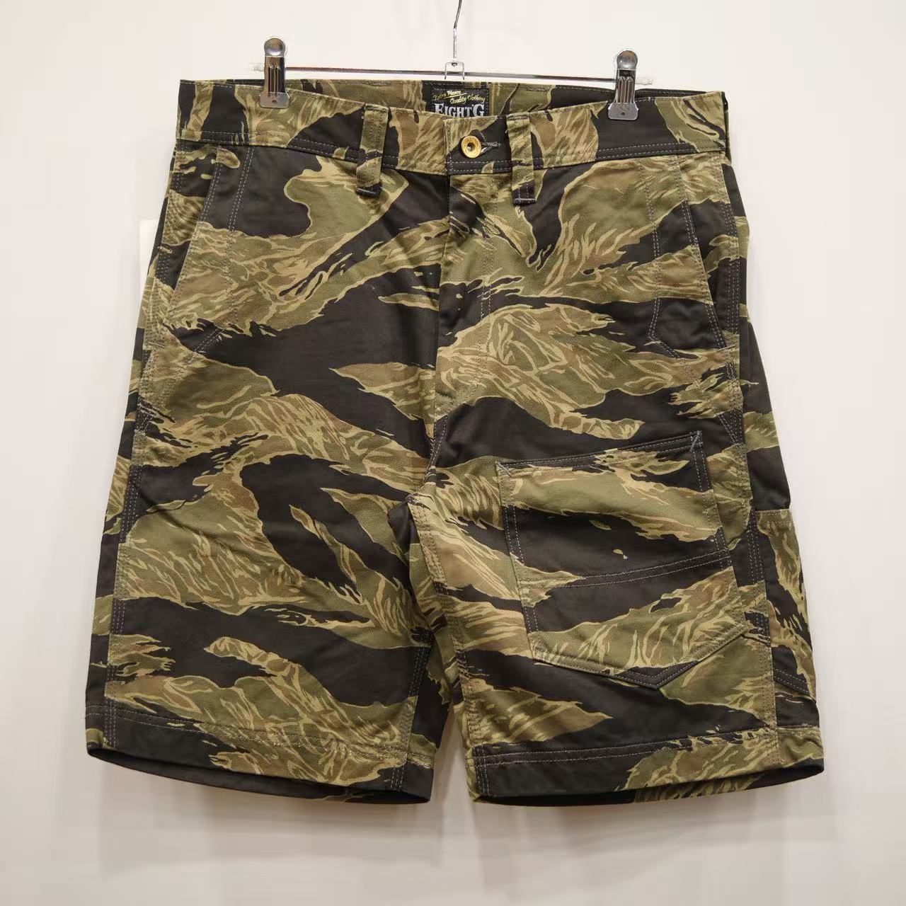 EIGHT-G(エイトジー)　JOHN WAYNE TIGER SHORT PANTS カモフラージュ柄ショートパンツ　8SP-17