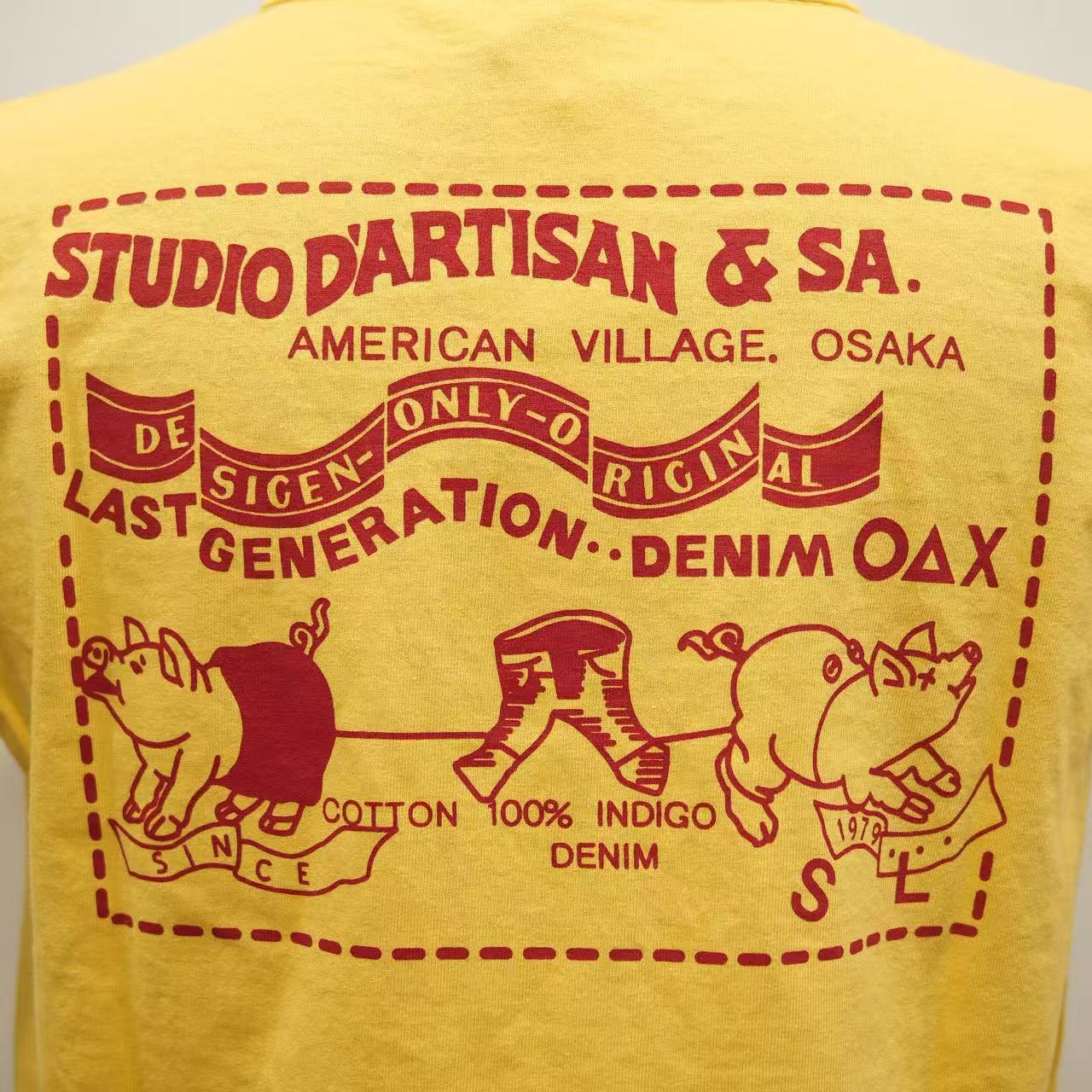 STUDIO D'ARTISAN - USAコットン定番プリントTシャツ【8235】