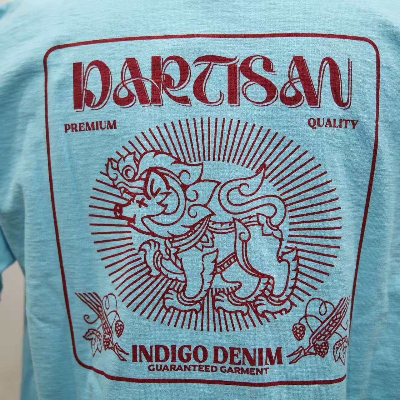 STUDIO D'ARTISAN  吊り編みプリントTシャツ【8179A】