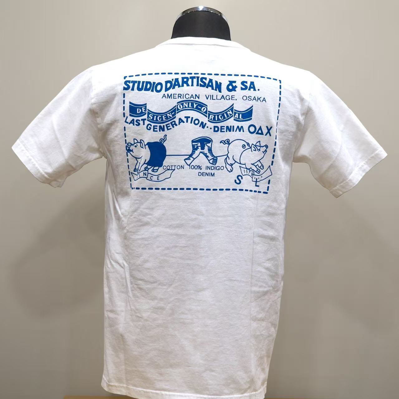 STUDIO D'ARTISAN - USAコットン定番プリントTシャツ【8235】