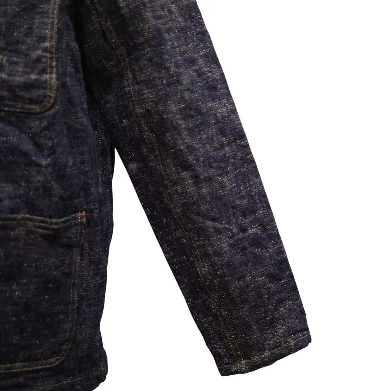 ONI DENIM 鬼デニム カバーーオールジャケット 17oz鬼絣デニム 03502-kasuri