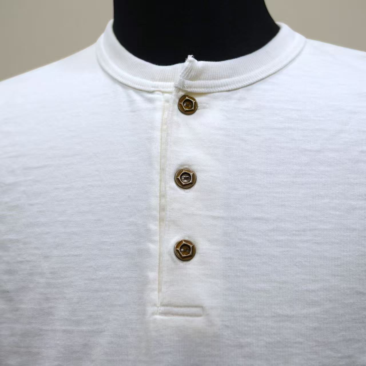STUDIO D'ARTISAN - スヴィンゴールド丸胴ヘンリーネックTシャツ【8174】