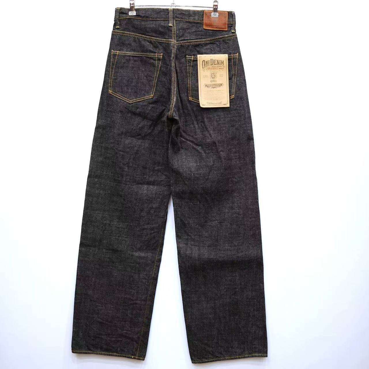 鬼デニム ONI DENIM 13.5oz. ロングスラブデニム スーパーワイドストレート ジーンズ ワンウォッシュ 【ONI-222-LS13.5】