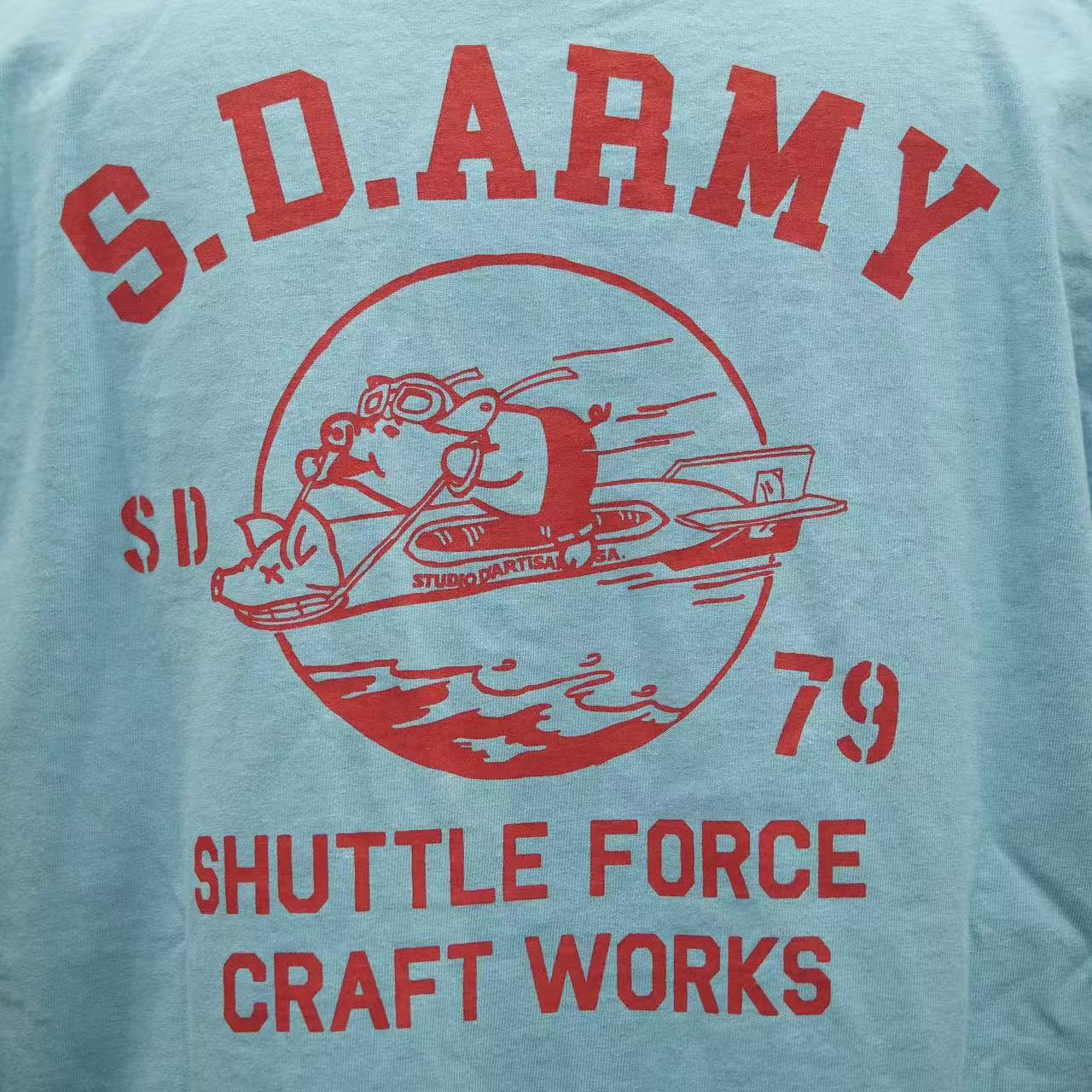 STUDIO D'ARTISAN　USAコットンプリントTシャツ【8182B】