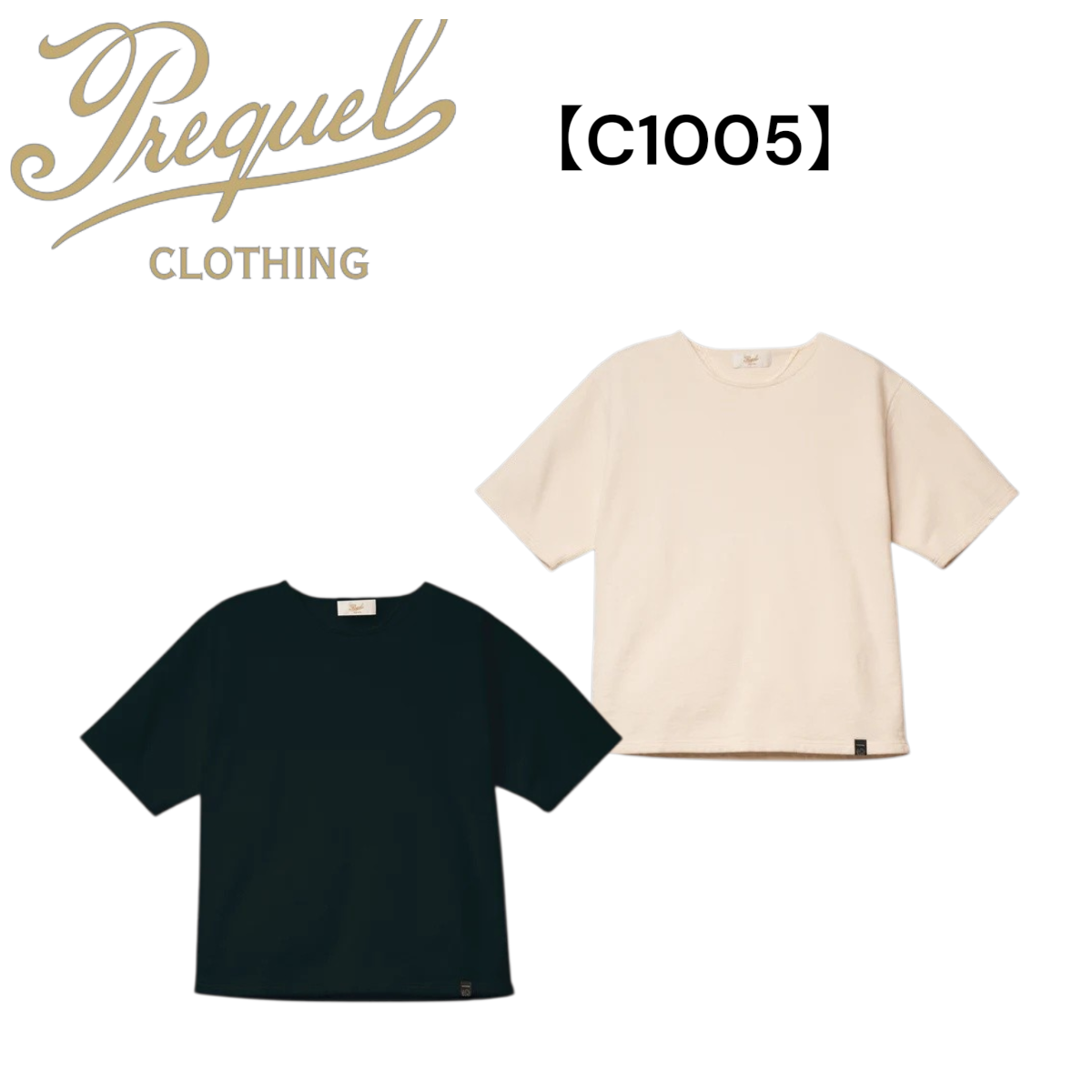 PREQUEL  C1005 Short Sleeve Sweatshirt スウェットT-シャツ