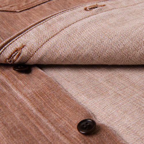 STUDIO D'ARTISAN　柿渋デニムシャツ【D5732】