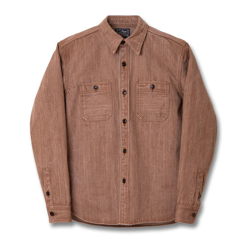 STUDIO D'ARTISAN　柿渋デニムシャツ【D5732】