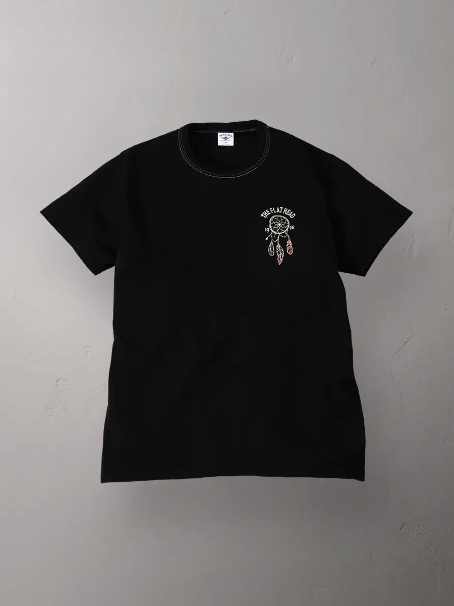 THE FLAT HEAD フラッドヘッド   3本針の1本外し Tシャツ FN-THC-048