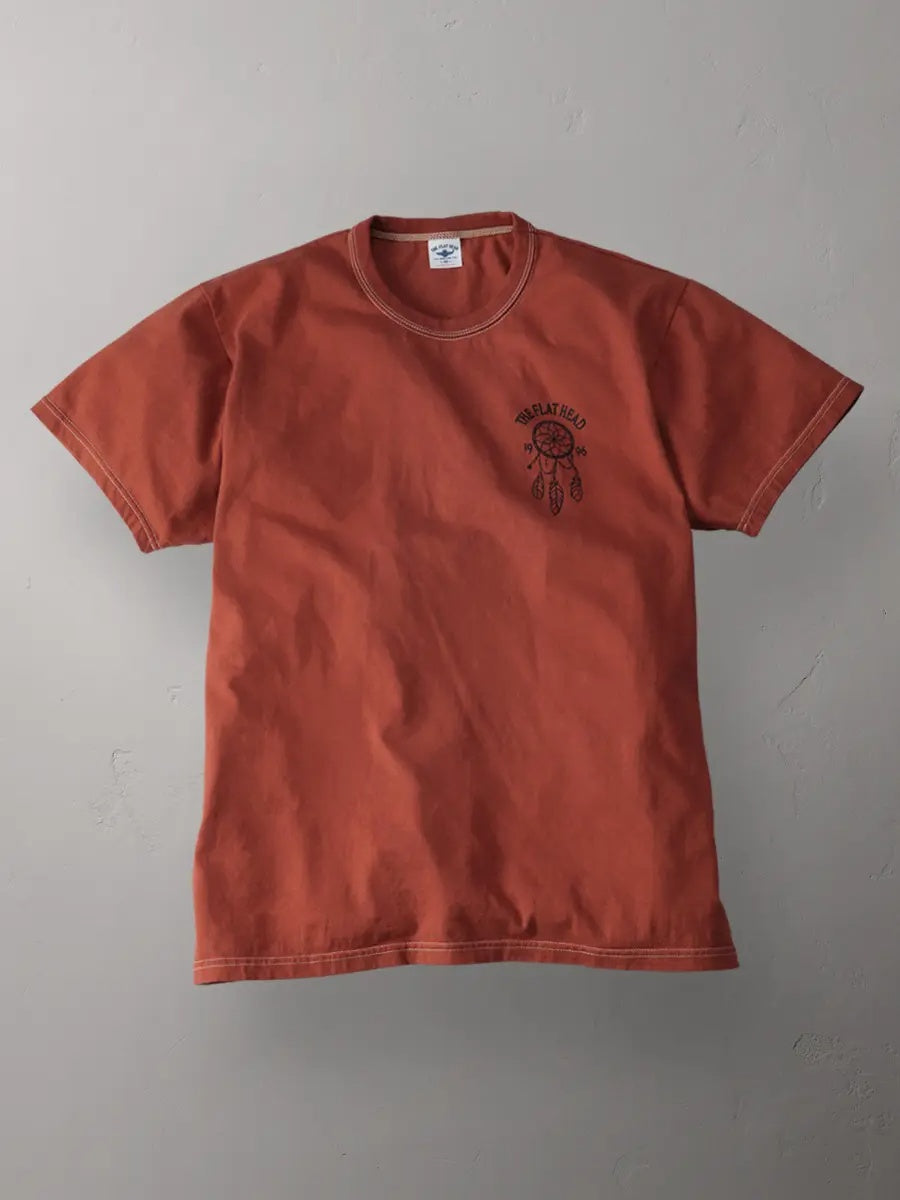 THE FLAT HEAD フラッドヘッド   3本針の1本外し Tシャツ FN-THC-048
