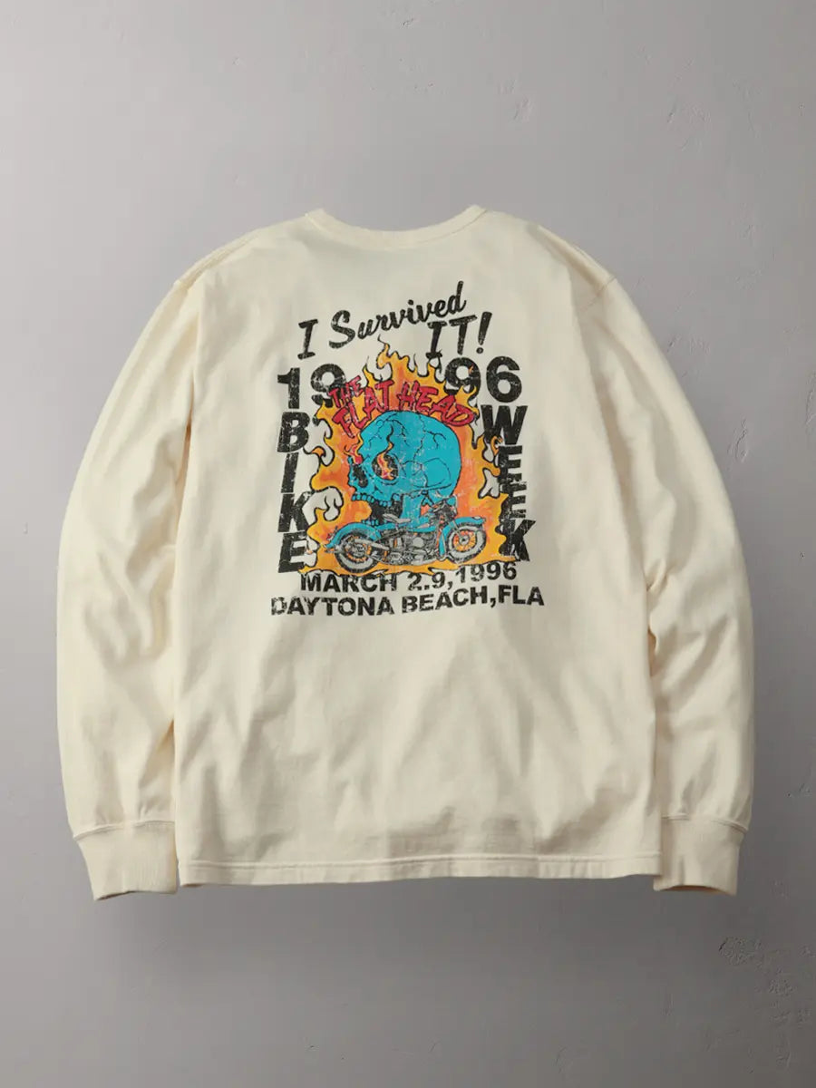 吊り生地 双糸 ロングスリーブTシャツ FN-TML-103