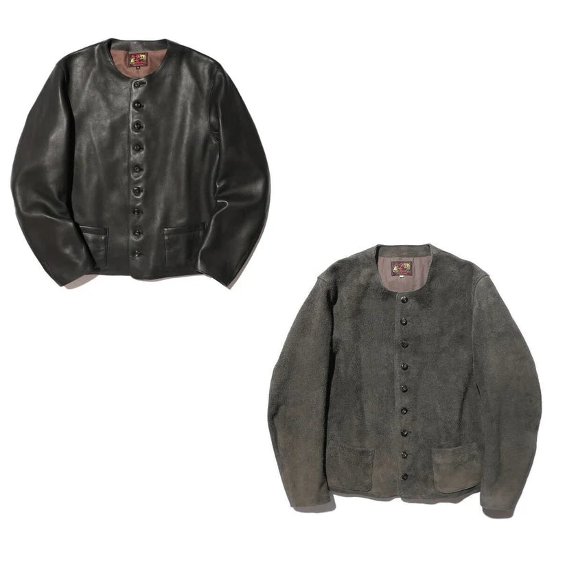 JELADO  The 2 Monkeys Round-neck Leather Waistcoat【TM03430】