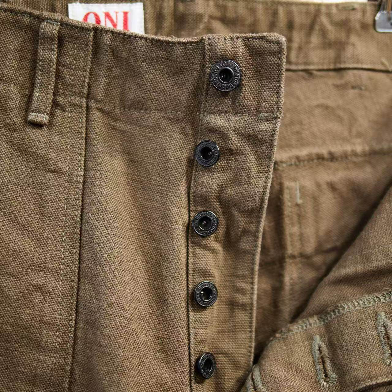 鬼デニム ONI DENIM【ONI-207HOX-BRK/OLB】 13oz.硫化ヘビーオックス ベイカーパンツ