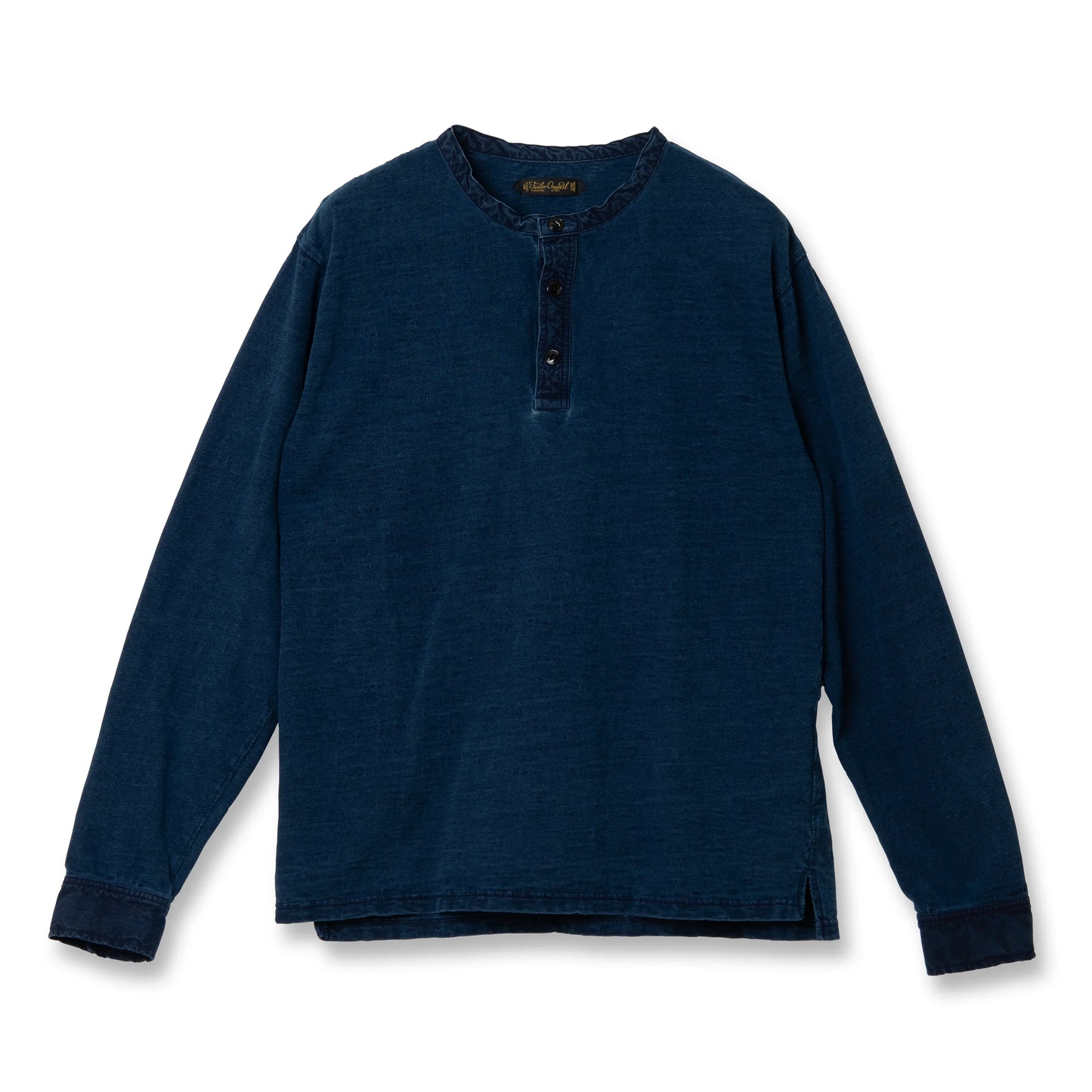 STUDIO D'ARTISAN　ORGUEIL Indigo Henry Neck  T-shirt【OR-9111】