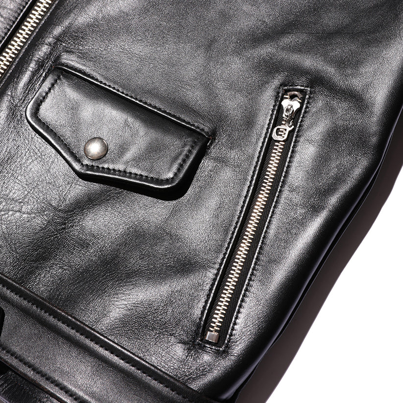 JELADO - Rebel Jacket Horse Hide Semi Aniline Finish Black【SG71428】