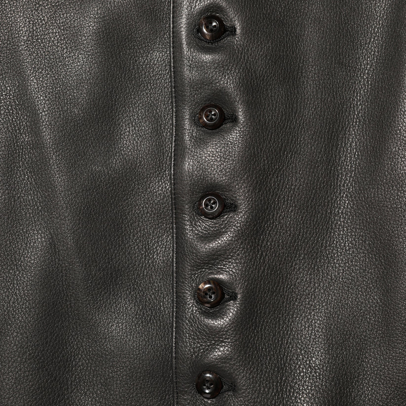 JELADO  The 2 Monkeys Round-neck Leather Waistcoat【TM03430】