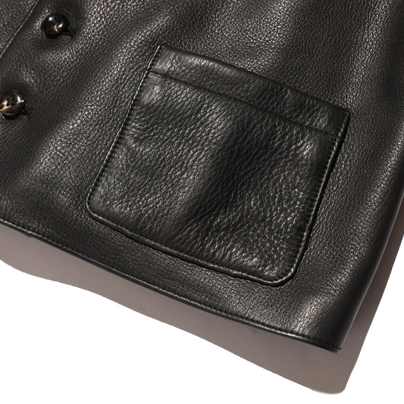 JELADO  The 2 Monkeys Round-neck Leather Waistcoat【TM03430】