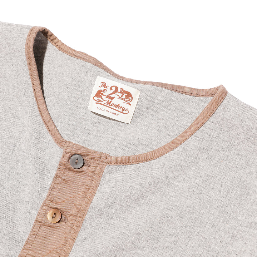 The 2 Monkeys - The 2 Monkeys Classic Henley Shirt【TM12244】