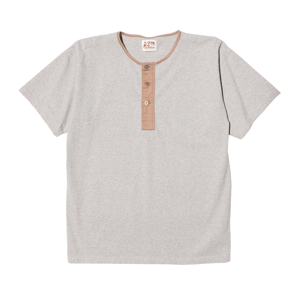 The 2 Monkeys - The 2 Monkeys Classic Henley Shirt【TM12244】