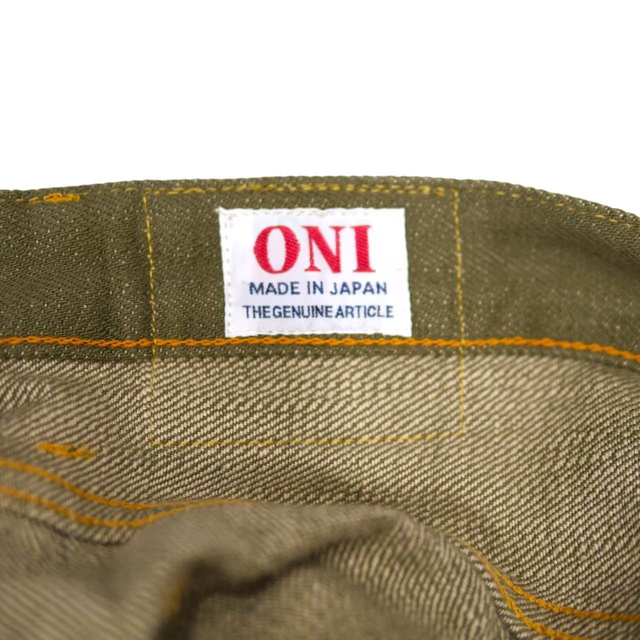 鬼デニム ONI DENIM【ONI-270OLD-18】 18ozオリーブデニム　