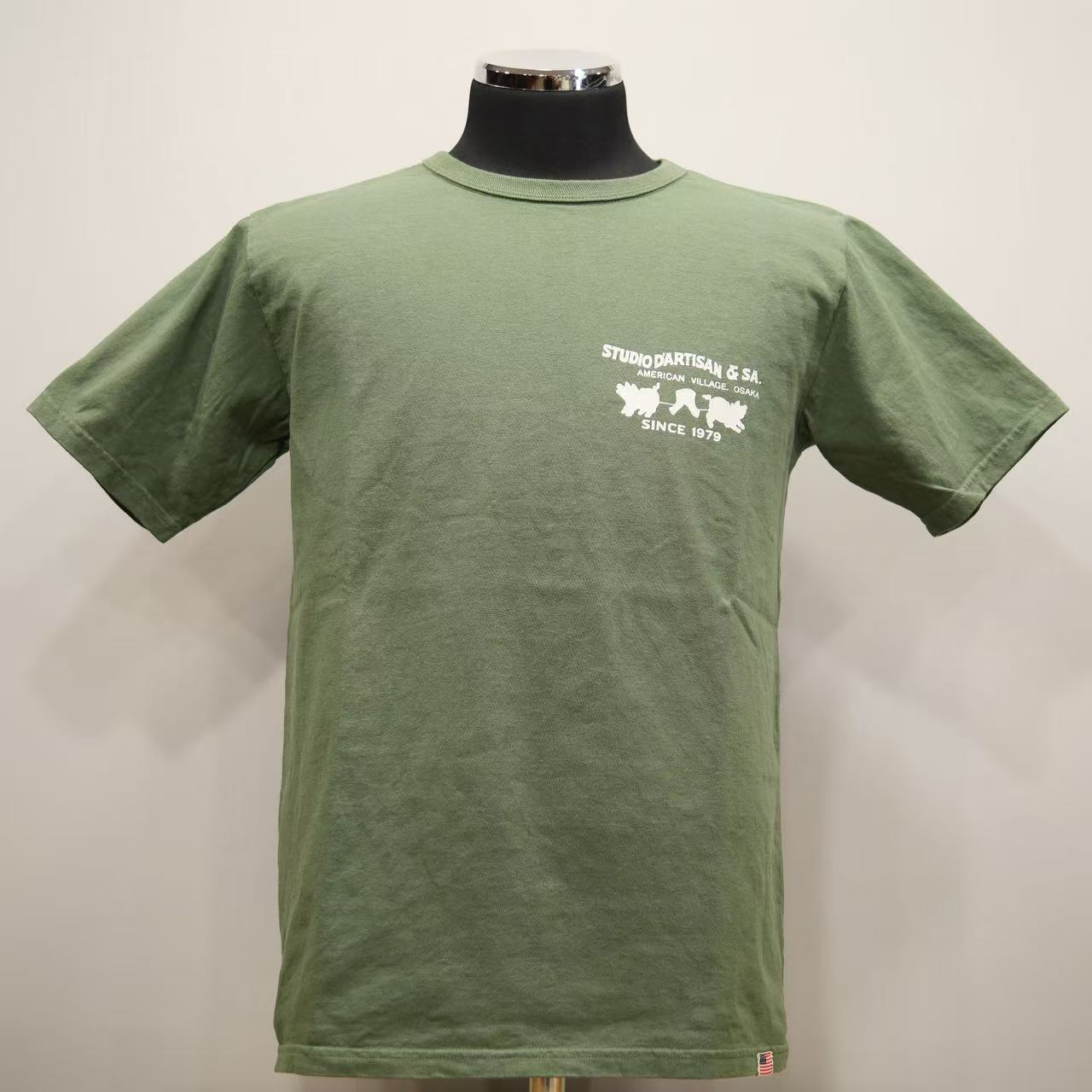 STUDIO D'ARTISAN - USAコットン定番プリントTシャツ【8235】