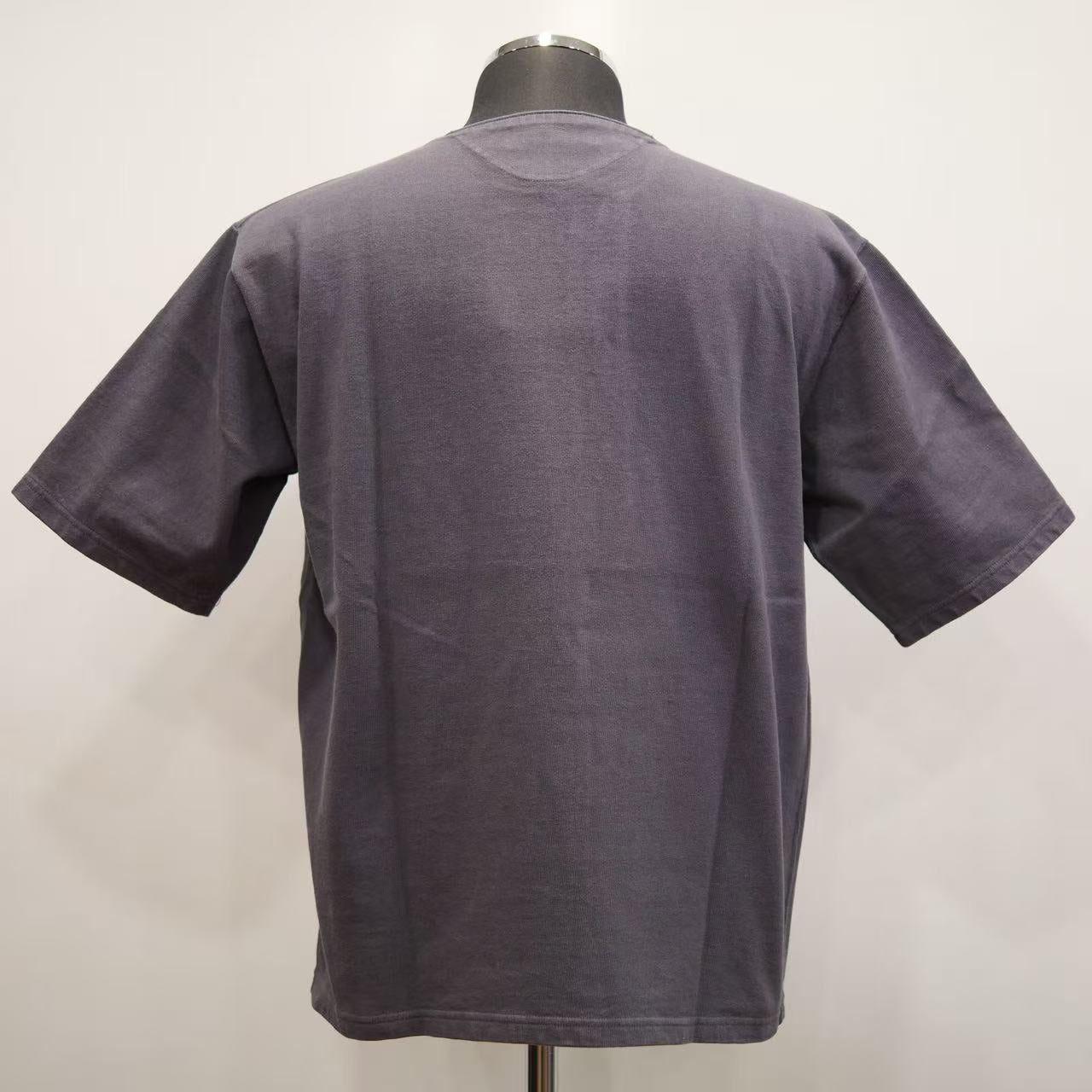 PREQUEL　C1016 Stiff Cotton Henley T-shirt  ヘンリーTシャツ