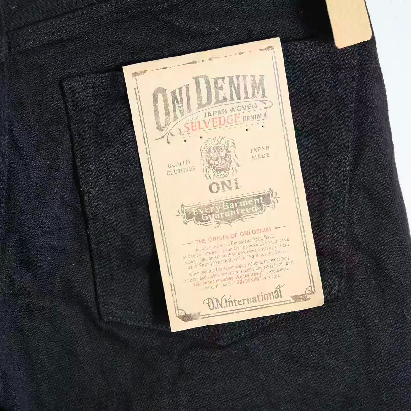 鬼デニム ONI DENIM  20ozシークレットブラックデニム 【288ZR-BKBK】