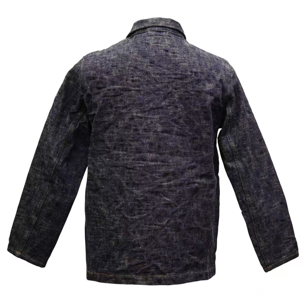 ONI DENIM 鬼デニム カバーーオールジャケット 17oz鬼絣デニム 03502-kasuri
