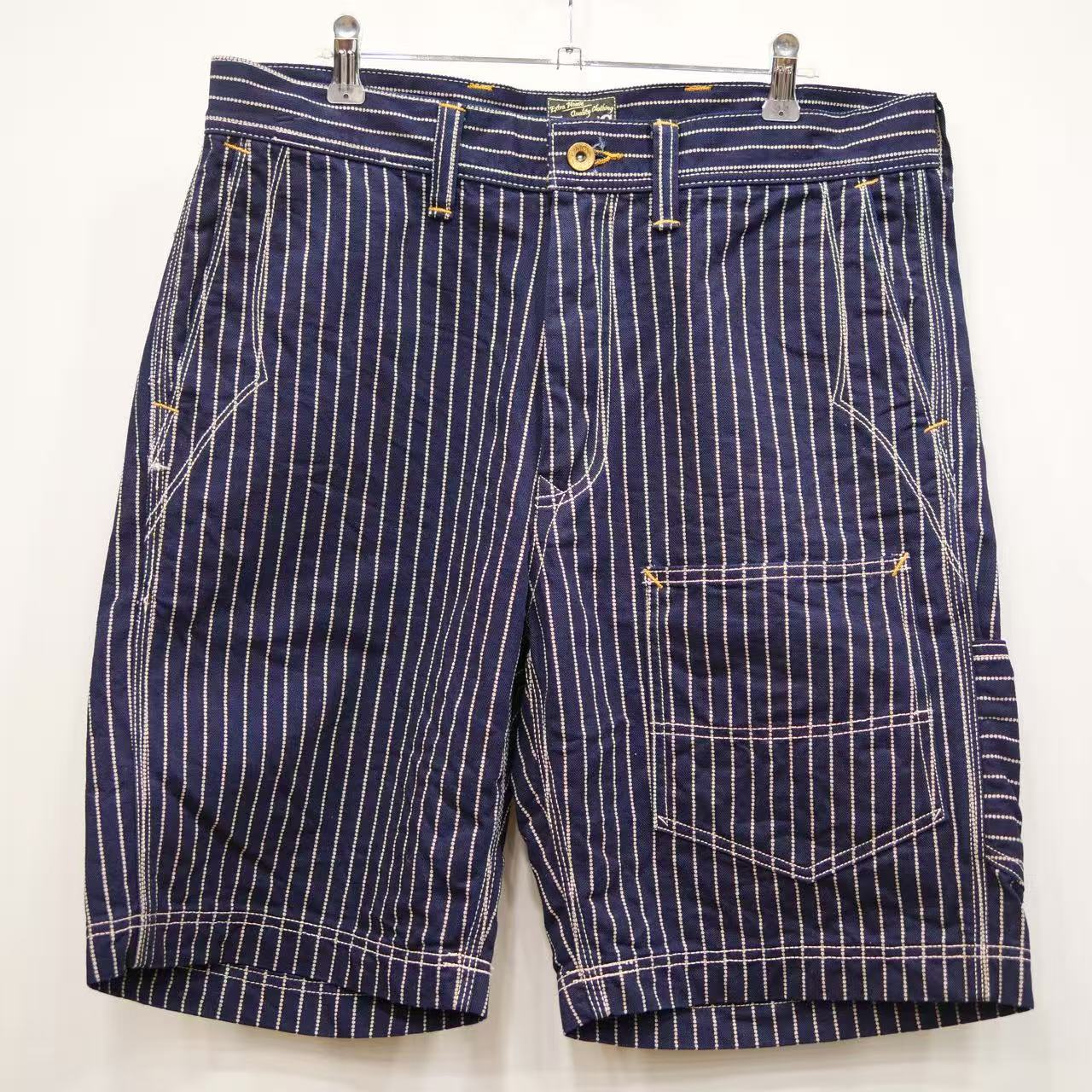 EIGHT-G(エイトジー) 11oz WABASH STRIPE WORK SHORT PANTS 8SP-16